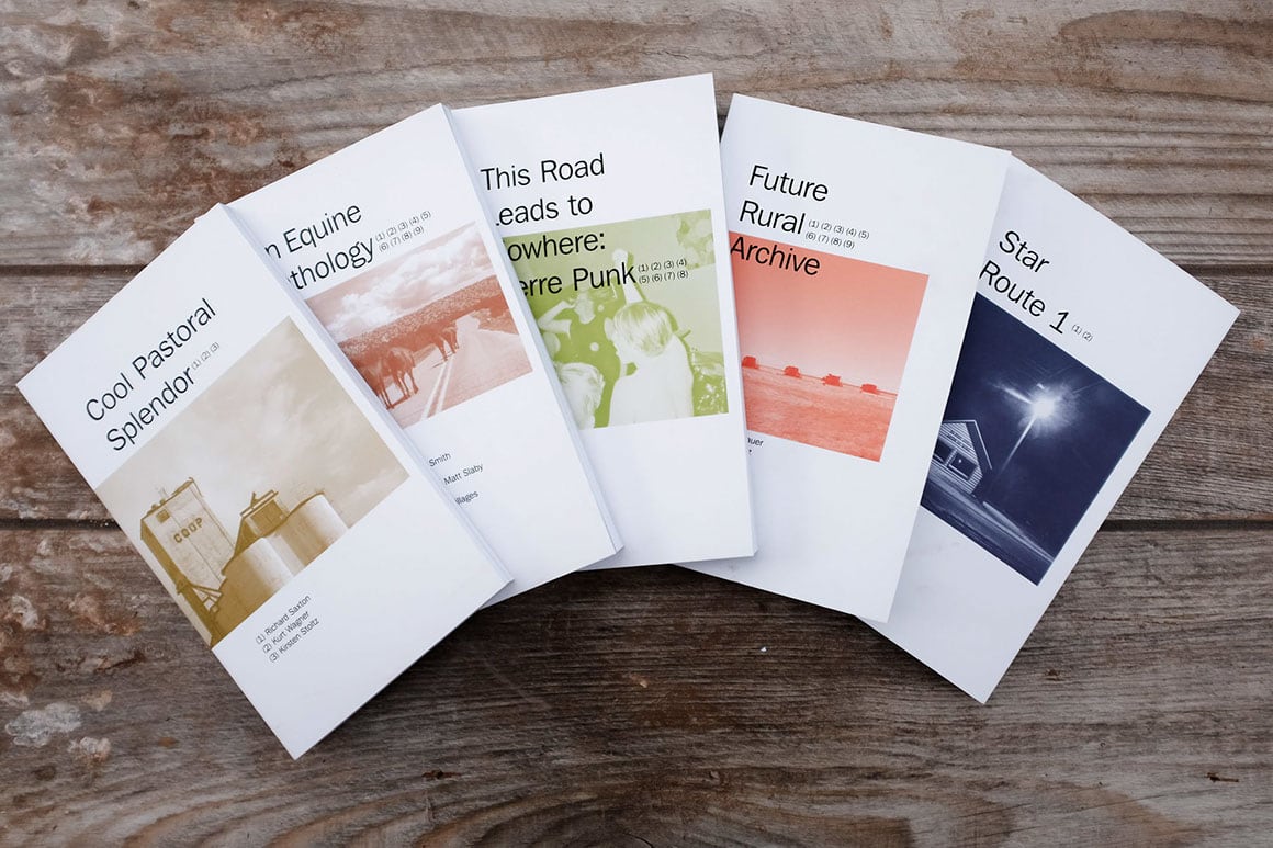 Spread of all the books included in Center Pivot Library Box Set