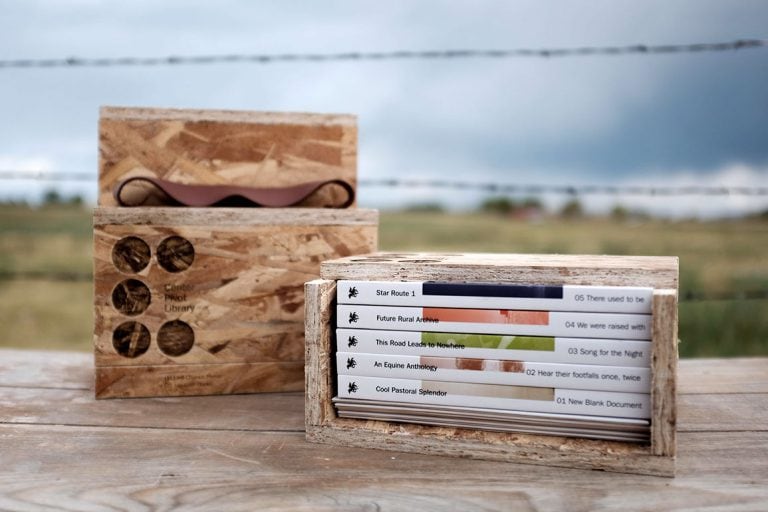 Two Center Pivot Library Box Sets; one is open and the other is closed