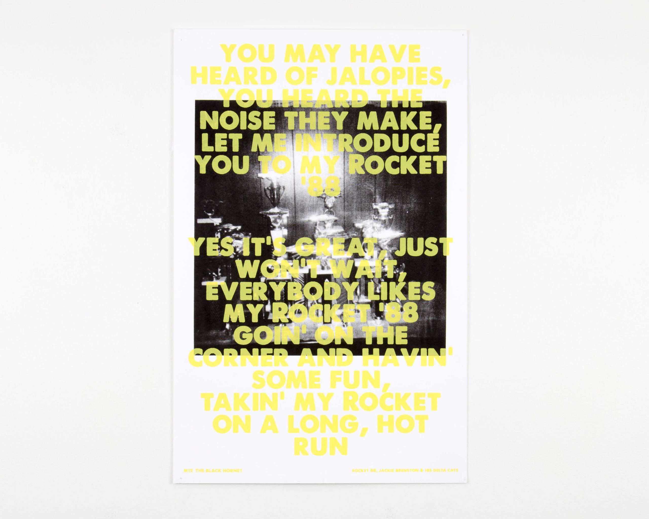 The Black Hornet “Rocket 88; Jackie Benston and His Delta Cats” poster